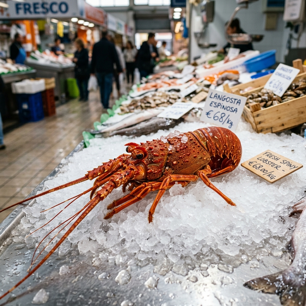 Fresh spiny lobster